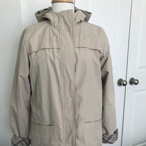 IZOD Khaki Tan Fleece Lined Winter Jacket Size S
